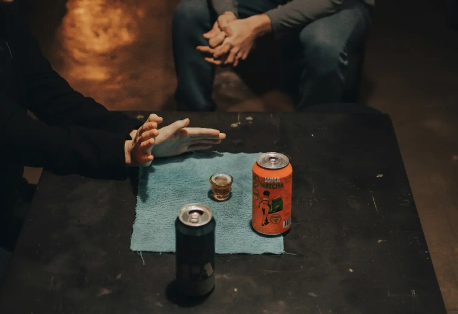 Luma matcha soda — chilled