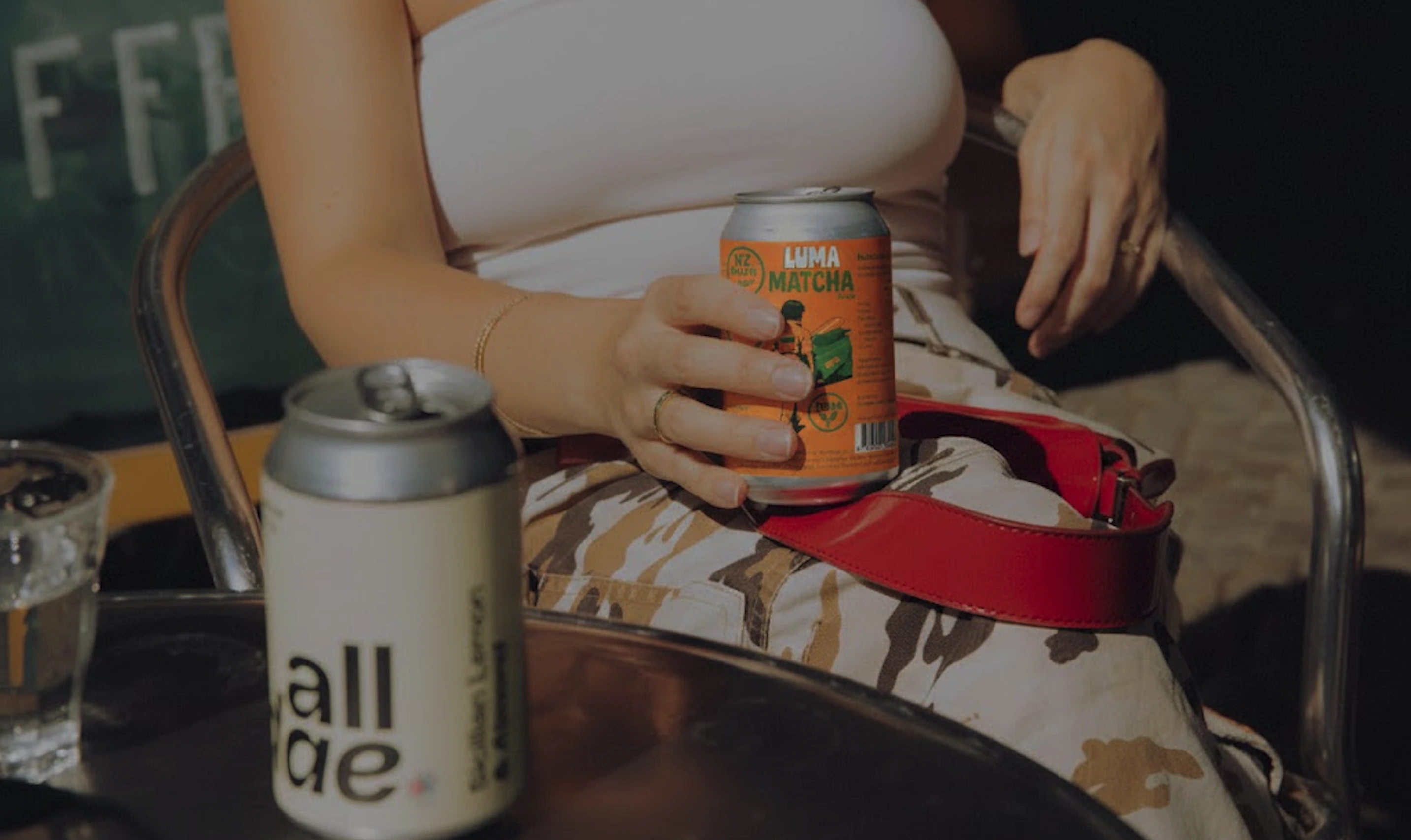 Luma matcha soda — lifestyle
